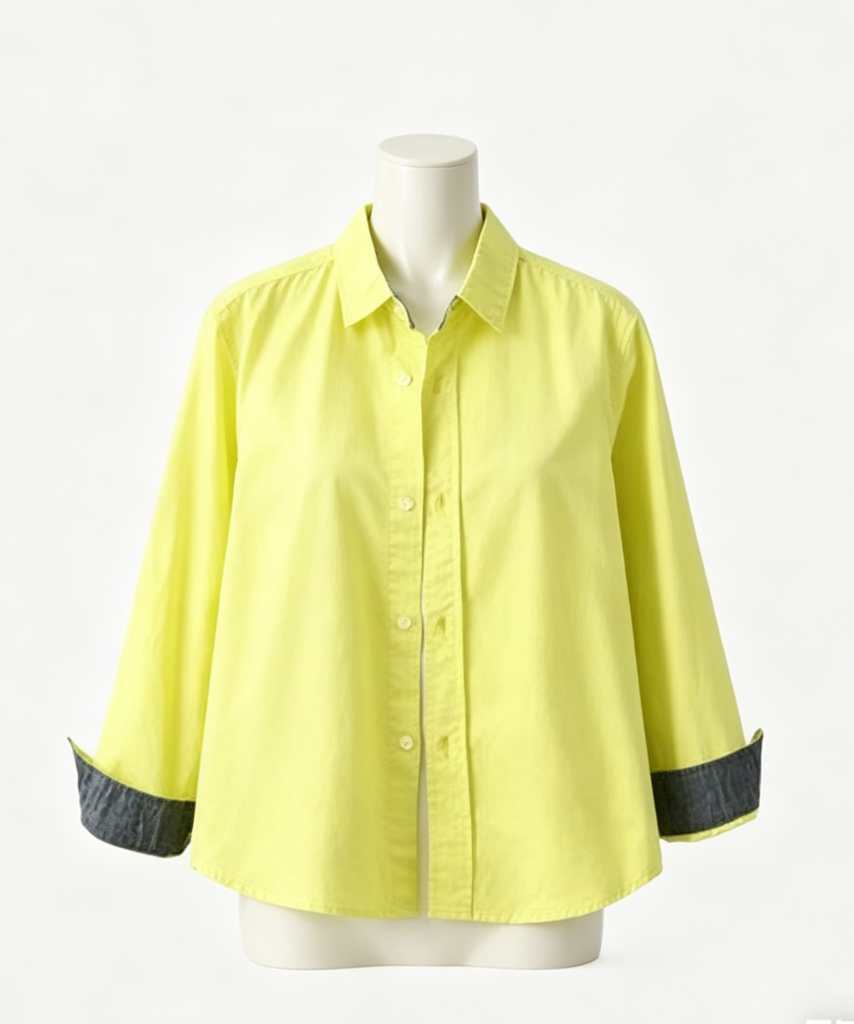 Bright Yellow Women's Casual Shirt