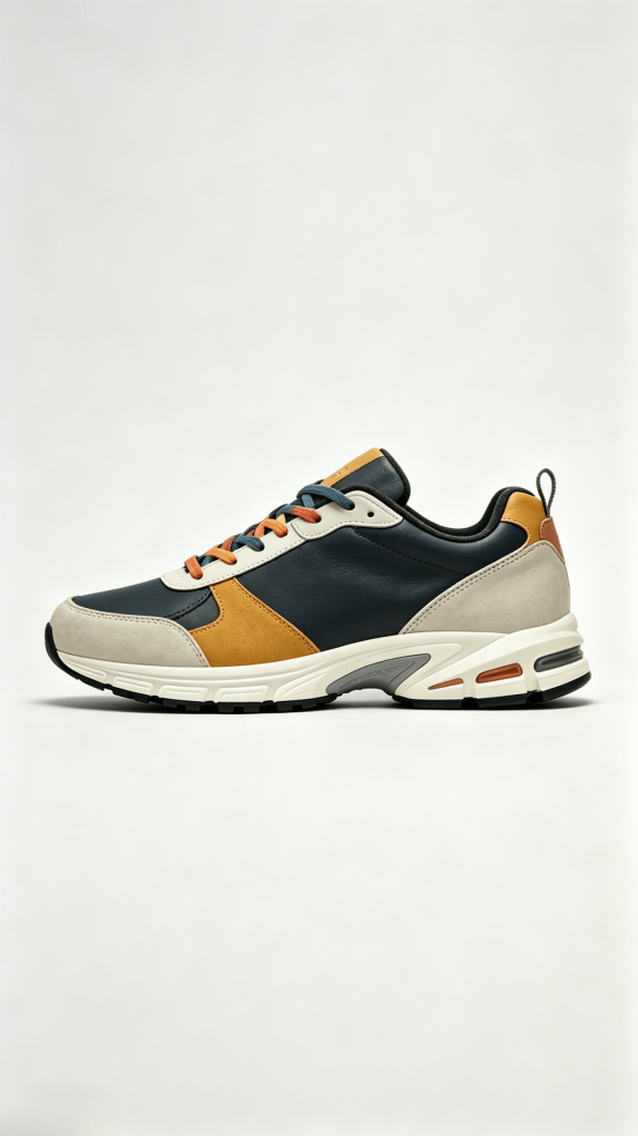Multi-Color Retro Sporty Sneakers