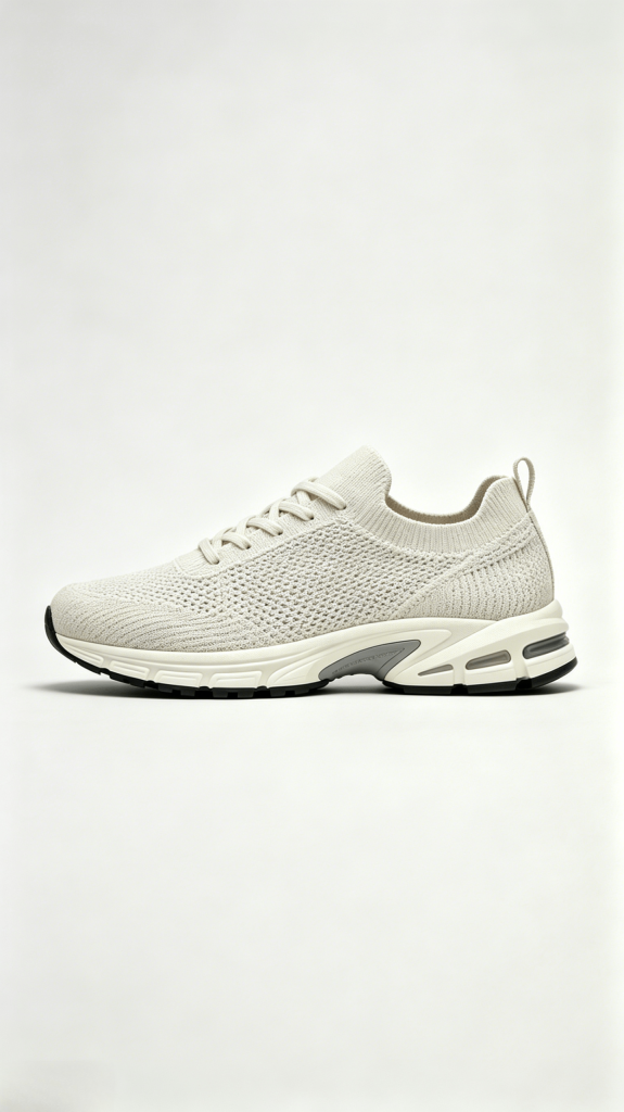 Off-White Knit Sporty Sneakers