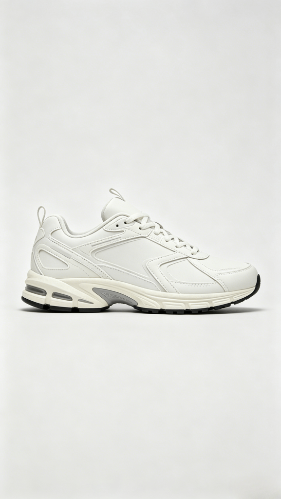 All White Chunky Sneakers