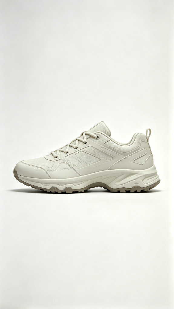 Beige All-Terrain Hiking Sneakers