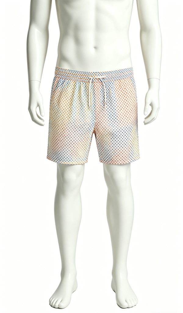 Gradient Dot Print Swim Shorts