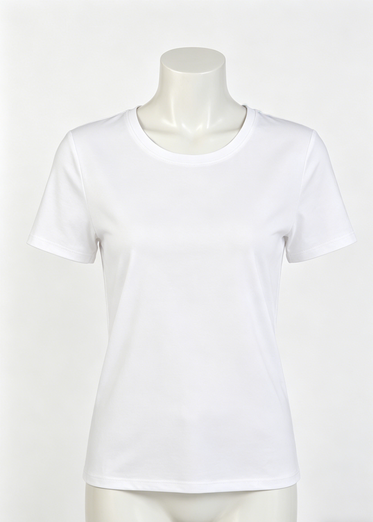Essential White Fitted Crew Neck T-Shirt